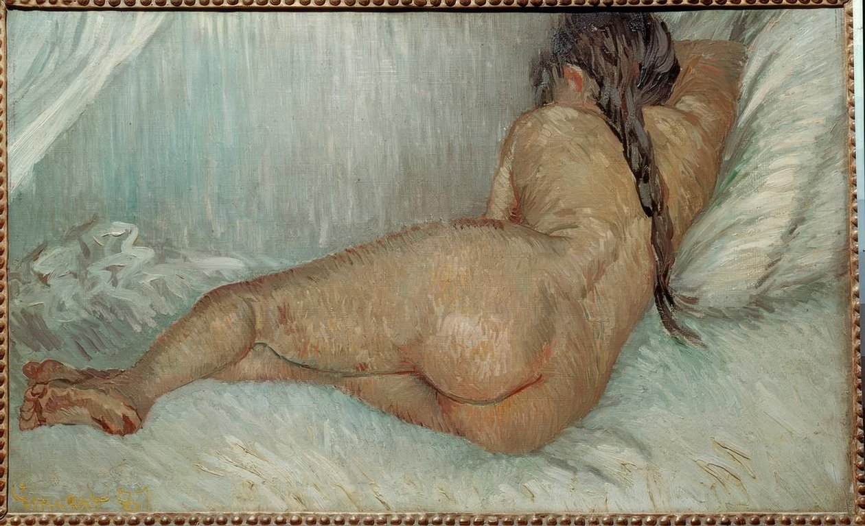 Kvinnelig naken fra baksiden av Vincent van Gogh