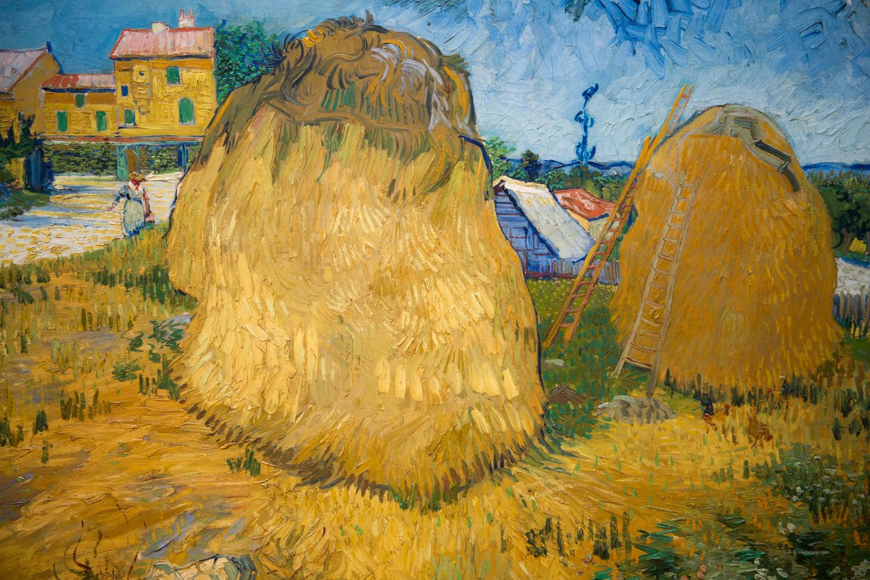 Hvetestabler i Provence av Vincent van Gogh