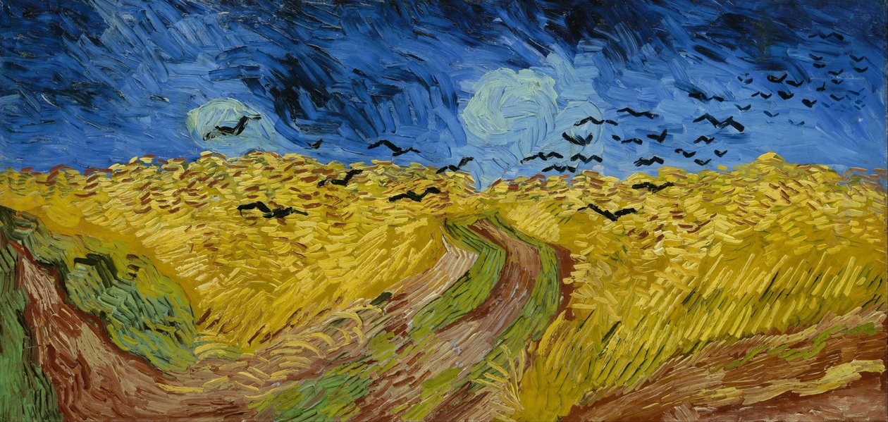 Kornåker med kråker av Vincent van Gogh