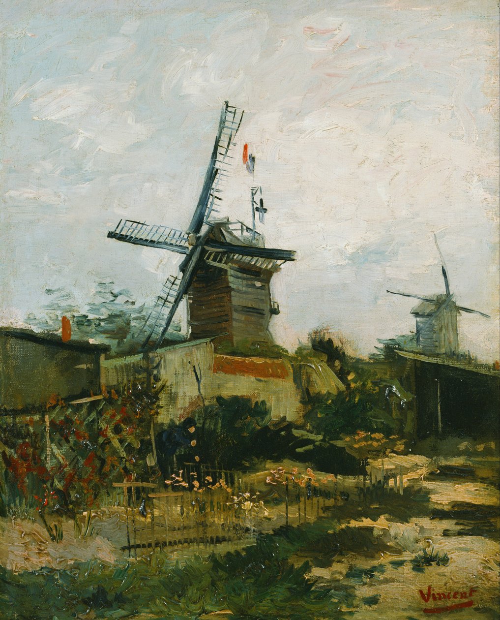 Vindmøller på Montmartre av Vincent van Gogh