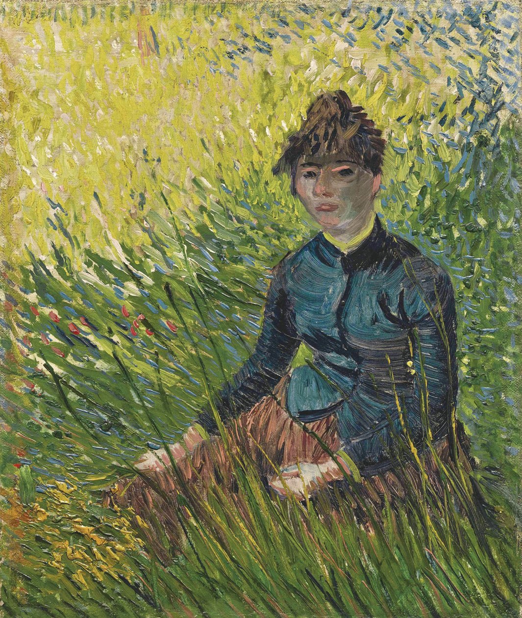 Kvinne i en hveteåker Kvinne i en hveteåker, 1887 av Vincent van Gogh