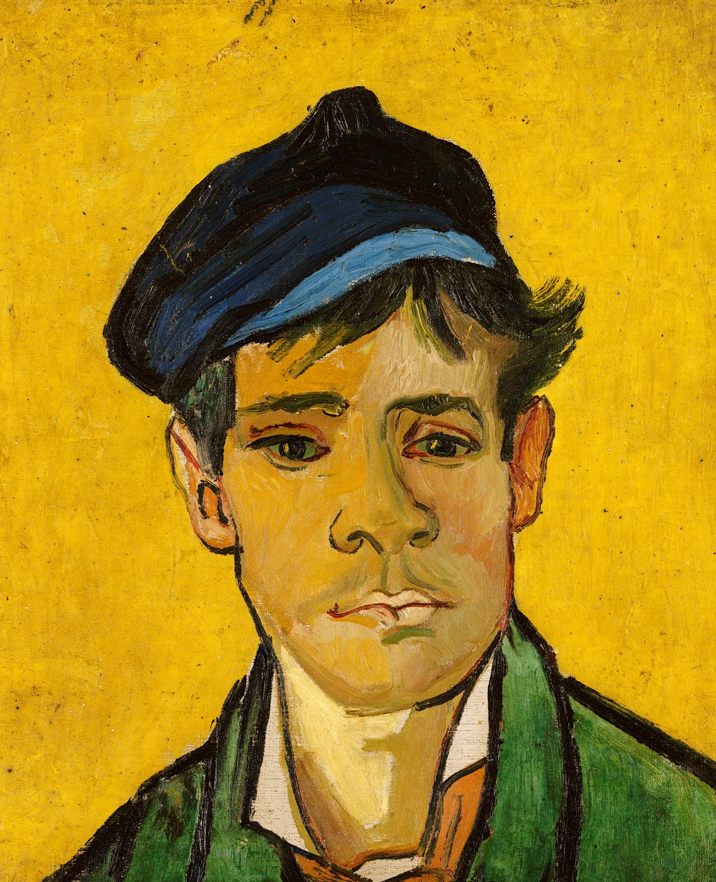 Ung mann med hatt, 1888 av Vincent van Gogh