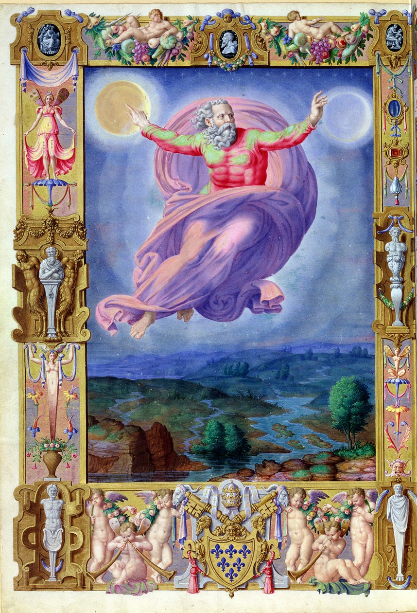 Latin 8880 fol.182v Gud Faderen, fra salmen til pave Paul III, 1542 av Vincenzio Raimondi or Raimondo