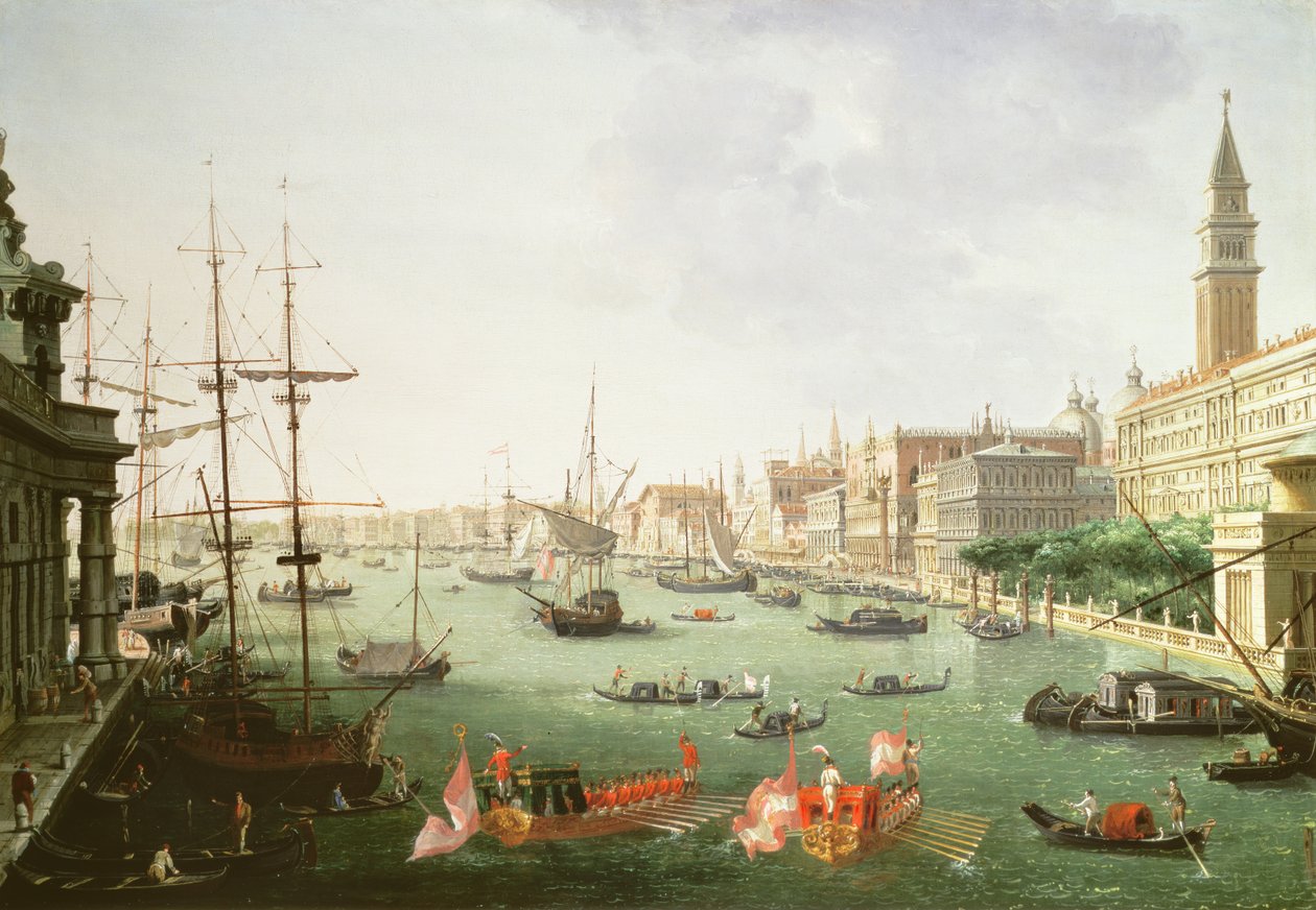 Utsikt over Canal Grande av Vincenzo Chilone