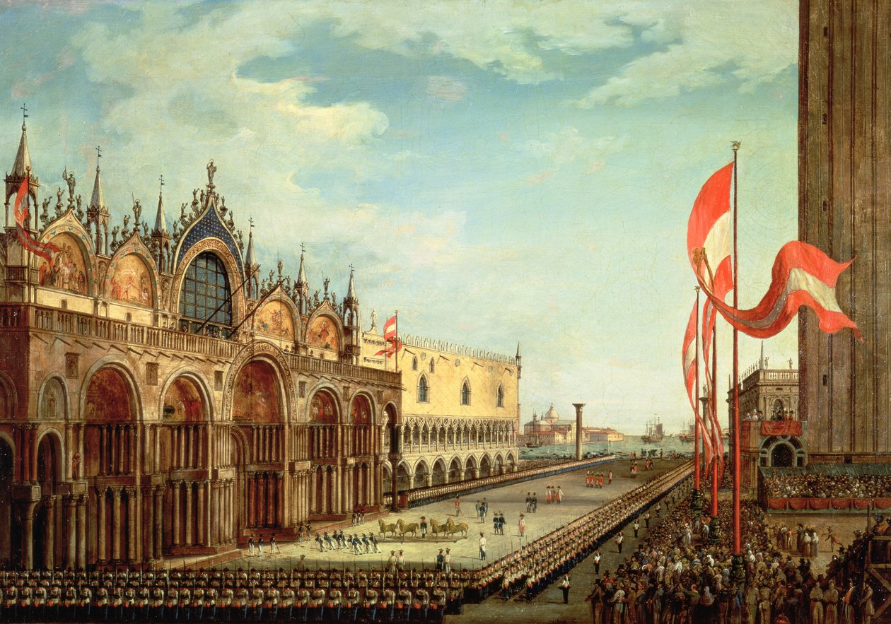 St. Mark-troppenes retur til Venezia av Vincenzo Chilone