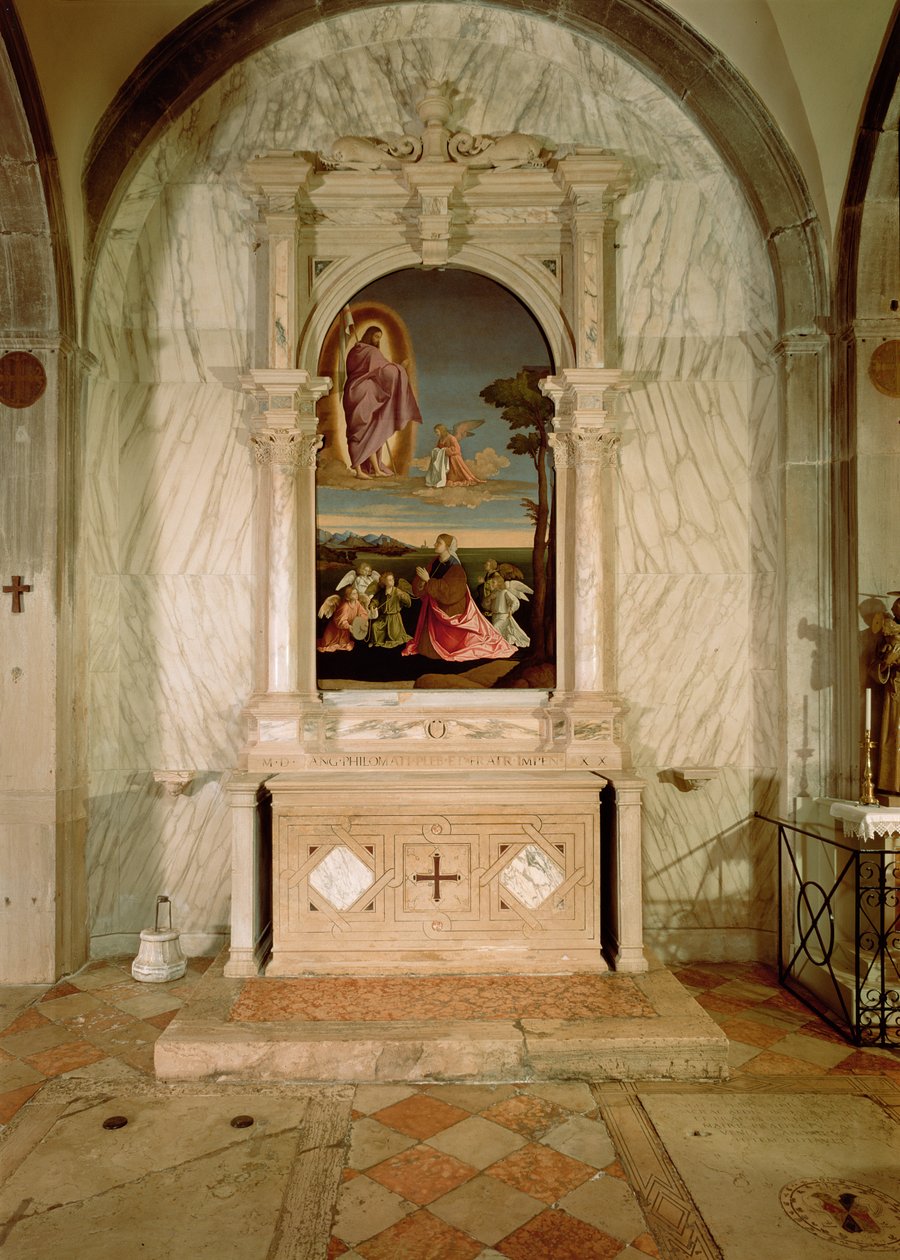 St. Christina altertavle av Vincenzo di Biagio Catena