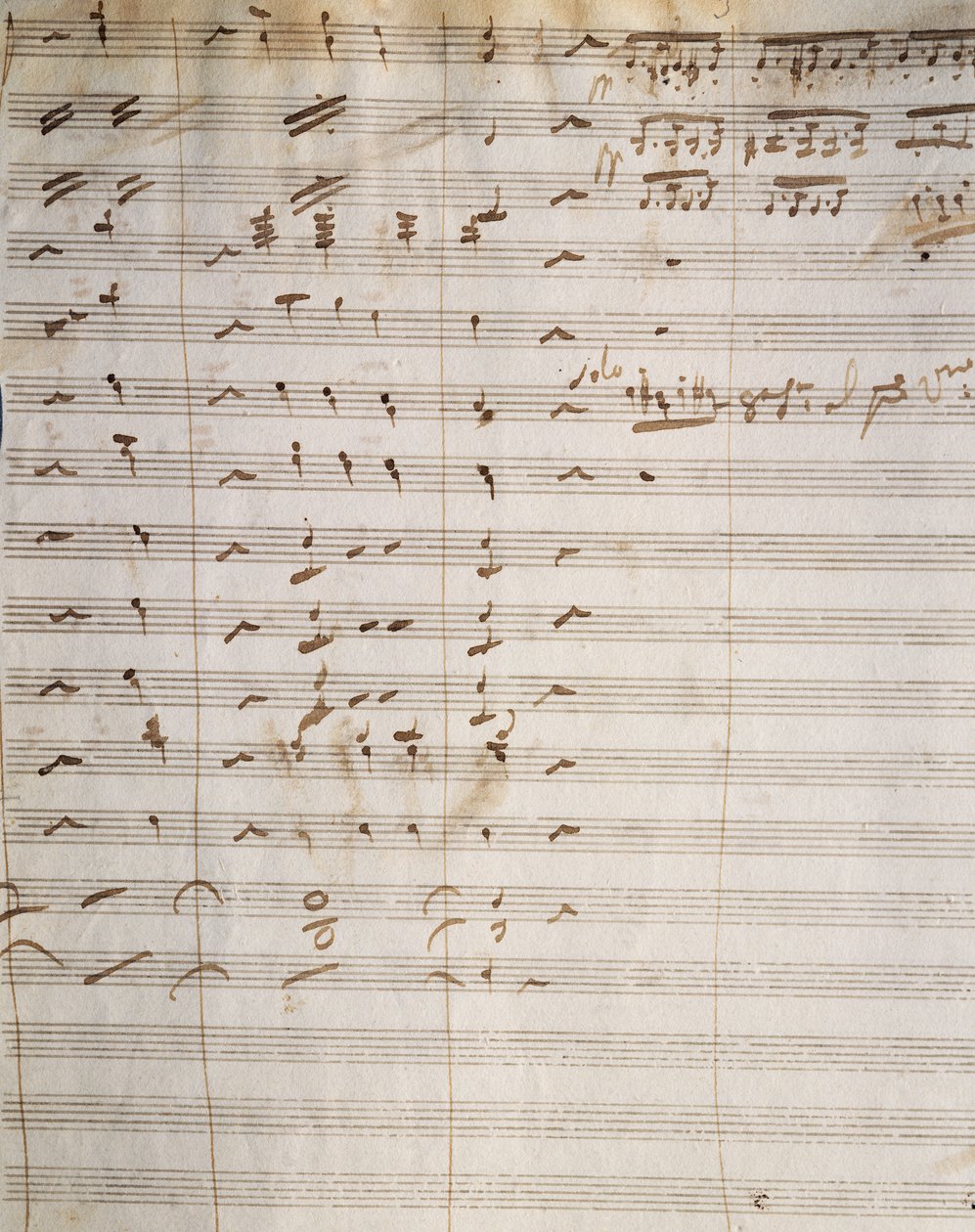 Håndskrevet partitur for opera Beatrice di Tenda, av Vincenzo Bellini (1801-1835) av Vincenzo Bellini