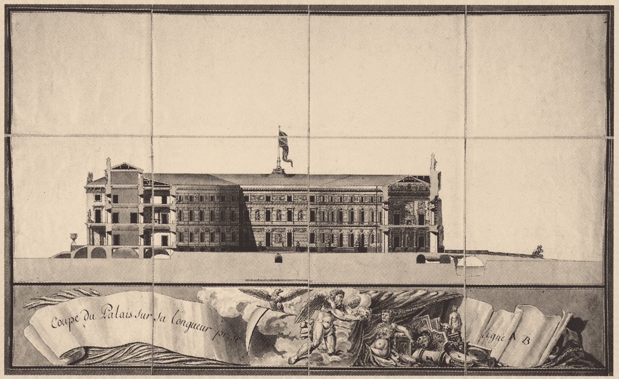 Saint Michaels Castle i Saint Petersburg, 1797 av Vincenzo Brenna