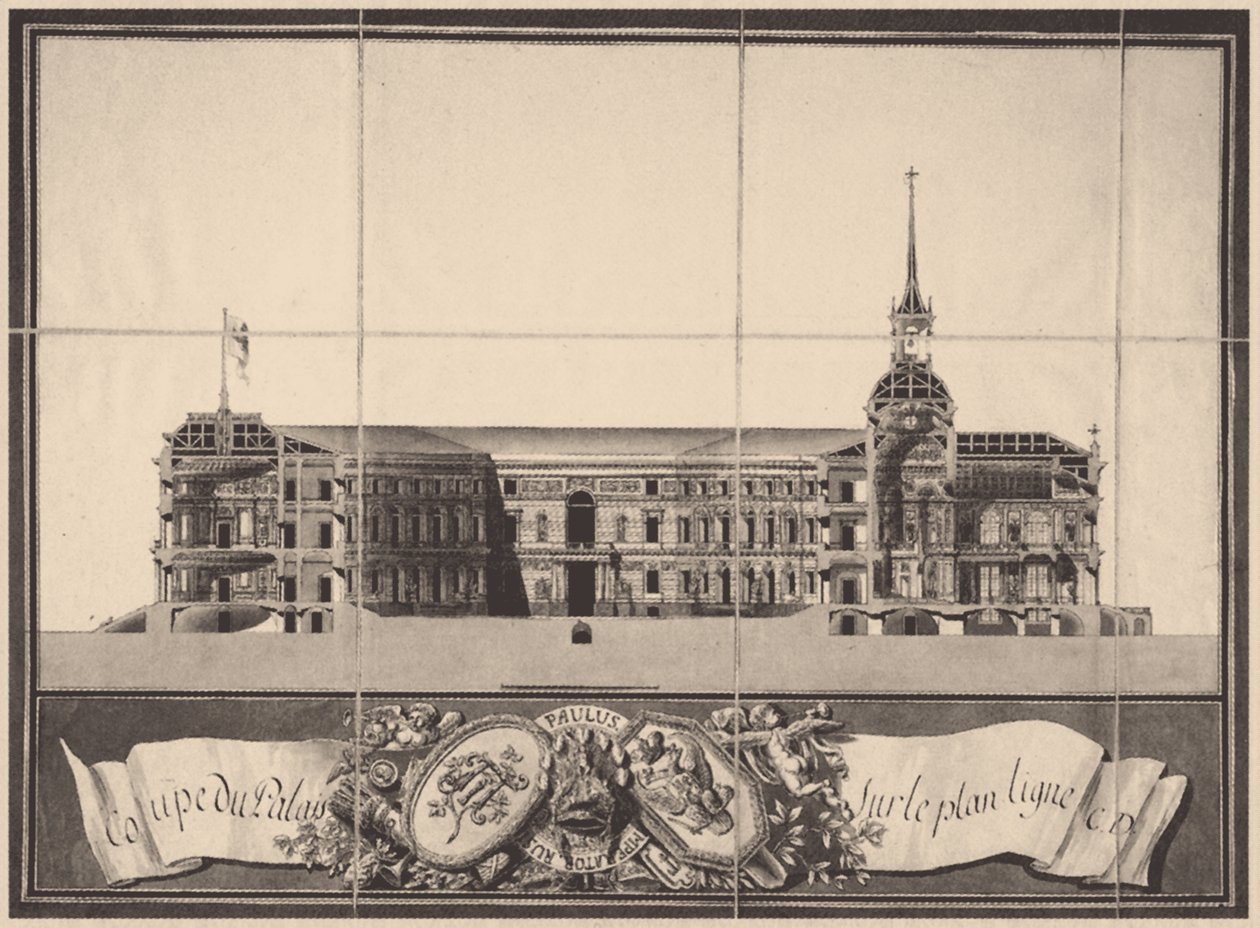 Saint Michaels Castle i Saint Petersburg, 1797 av Vincenzo Brenna