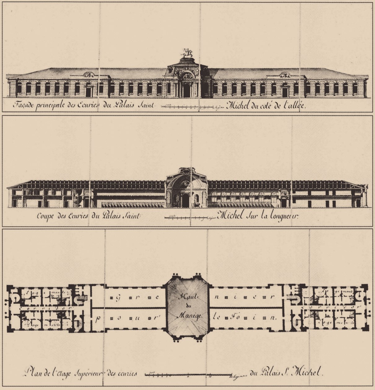 Saint Michaels Castle i Saint Petersburg, 1797 av Vincenzo Brenna