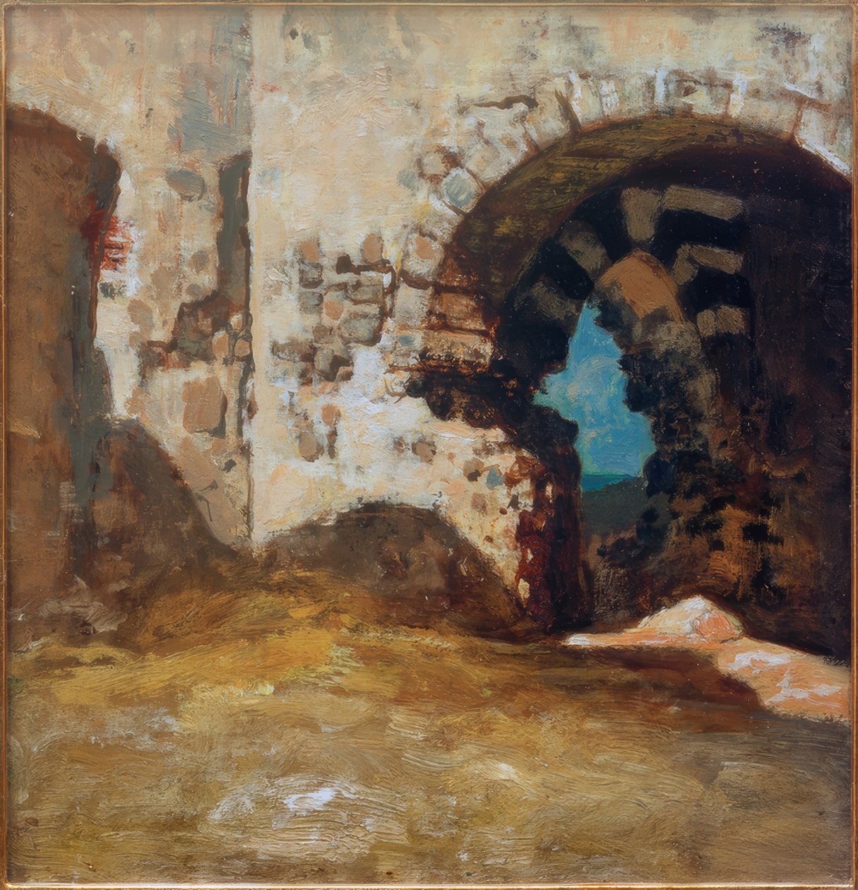 Ruinen i Porto Venere av Vincenzo Cabianca