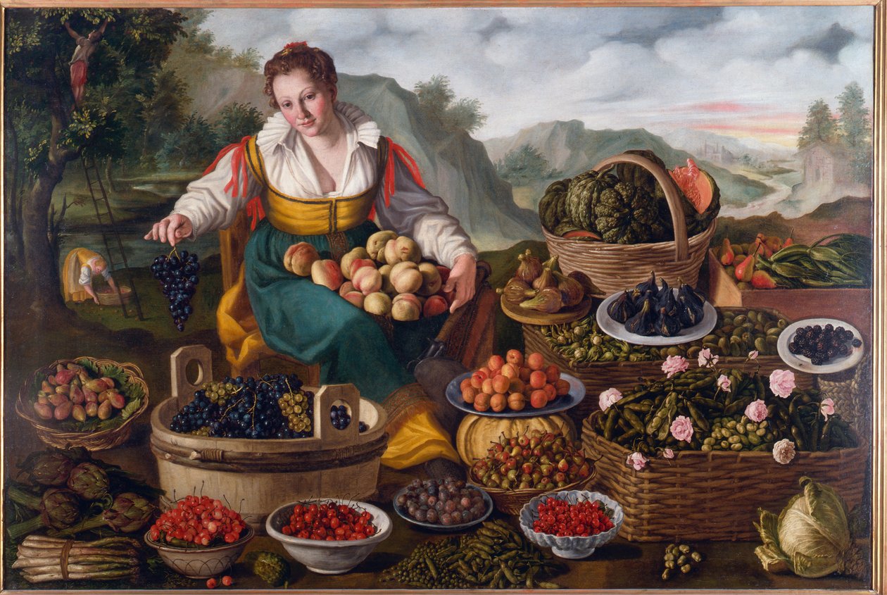 Fruktselger, 1578-81 av Vincenzo Campi