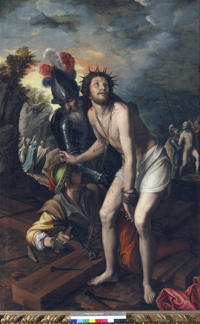 Jesus spikret til korset av Vincenzo Campi
