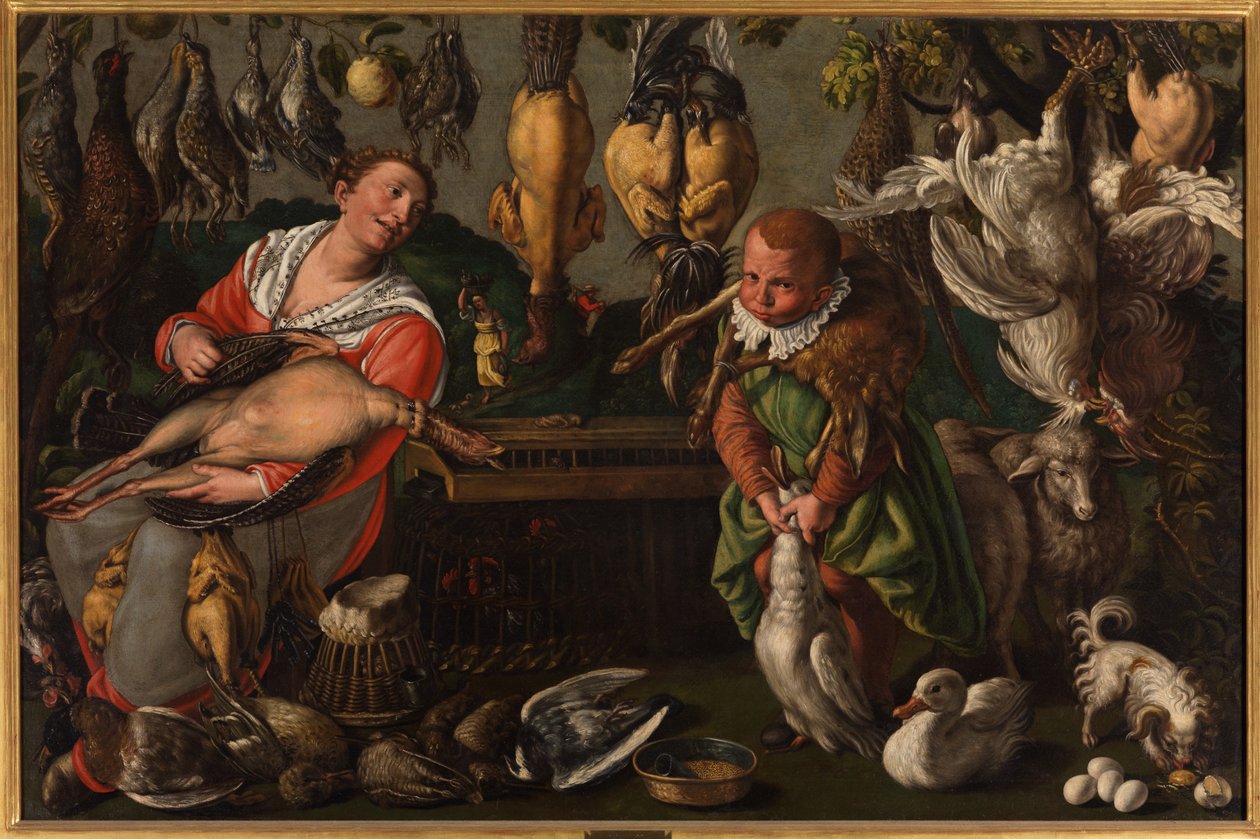 Fjærkreselgeren av Vincenzo Campi