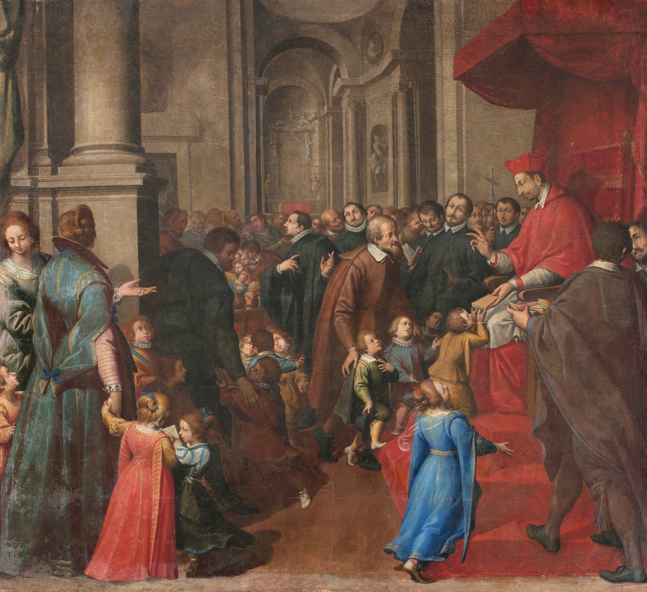 Milano, San Francesco da Paola-kirken, Fratelli Campi, San Carlo etablerer skolen for kristen doktrine av Vincenzo and Campi Antonio Campi