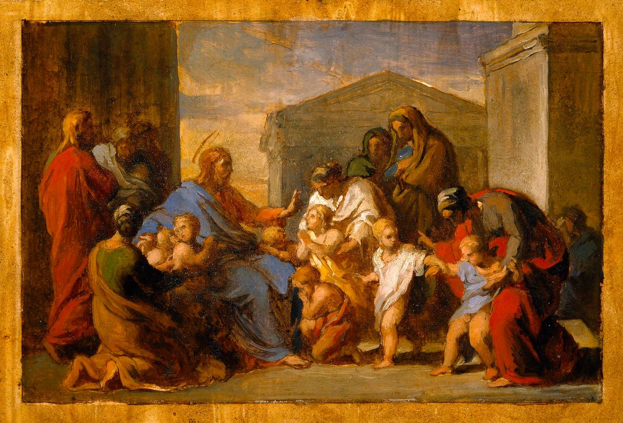 Christus segnet die Kinder av Vincenzo Camuccini