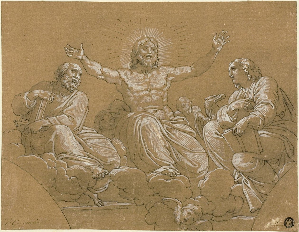 Kristus i herlighet med de hellige av Vincenzo Camuccini