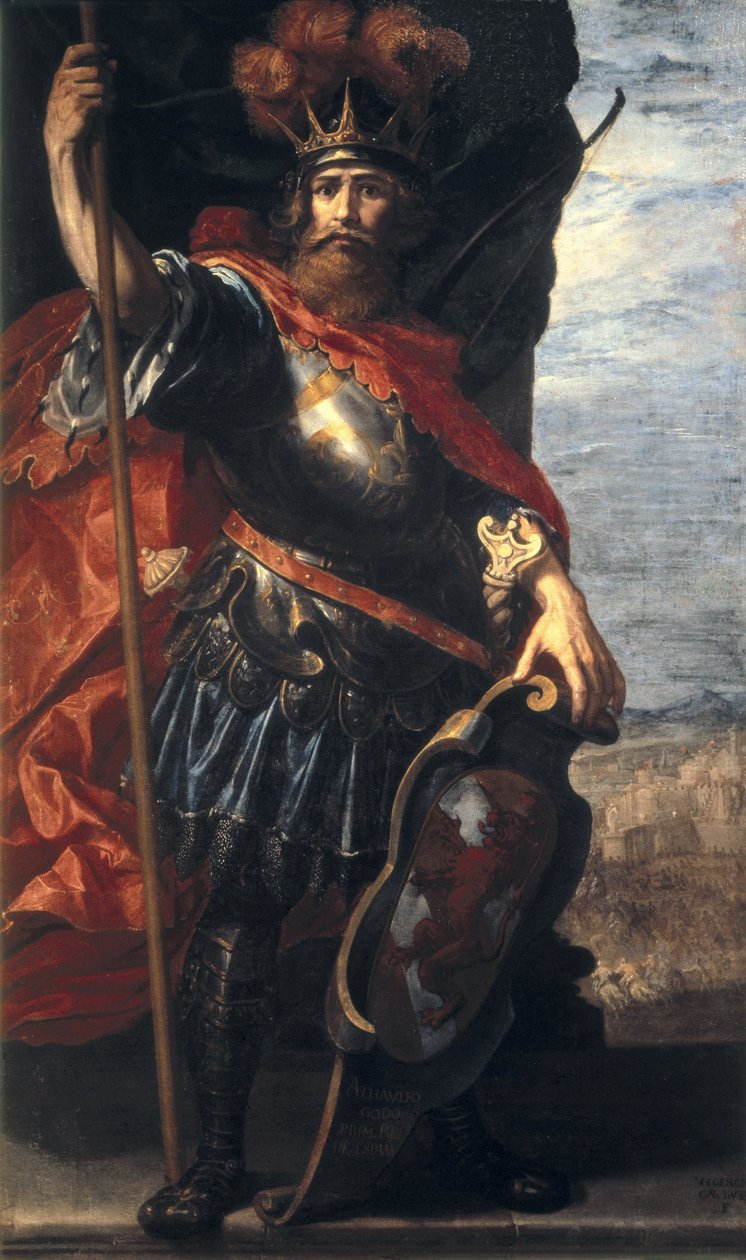 Portrett av Athaulf, kongen av vestgotene av Vincenzo Carducci