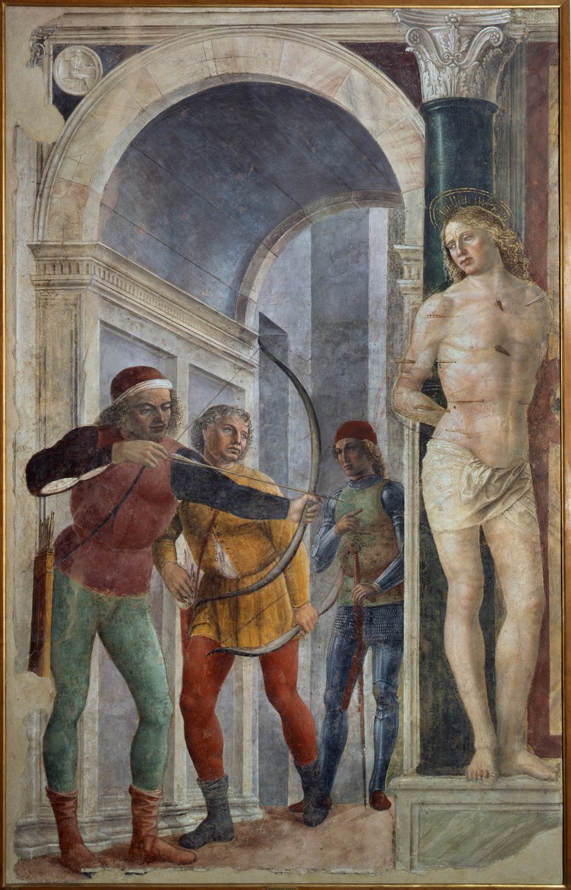 Sankt Sebastians martyrium av Vincenzo Foppa