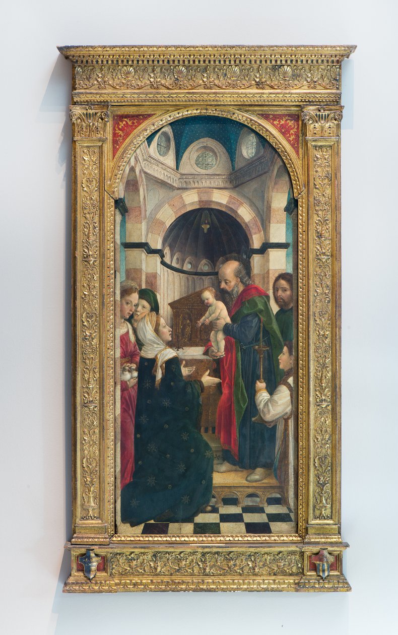 Presentasjon av Jesus ved templet, ca. 1470 (tempera på panel) av Vincenzo Foppa