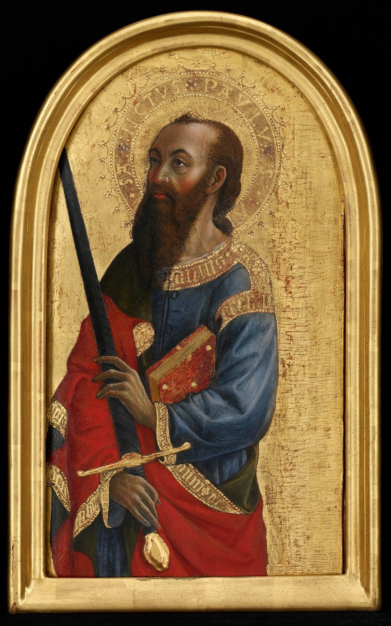Saint Paul, ca. 1450-60 (tempera på panel) av Vincenzo Foppa