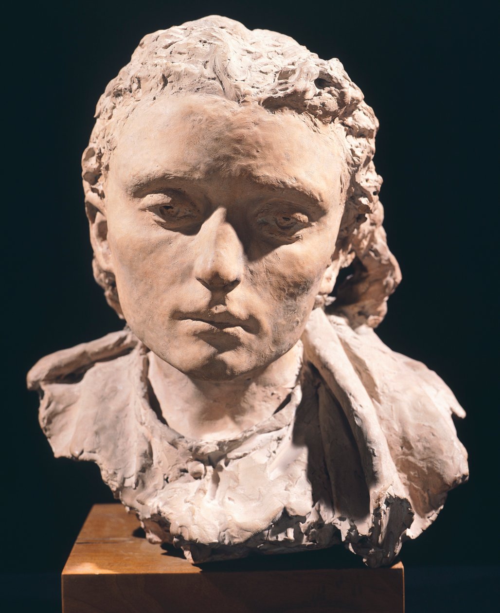 Kvinnehode, av Vincenzo Gemito (1852-1929), terrakotta av Vincenzo Gemito