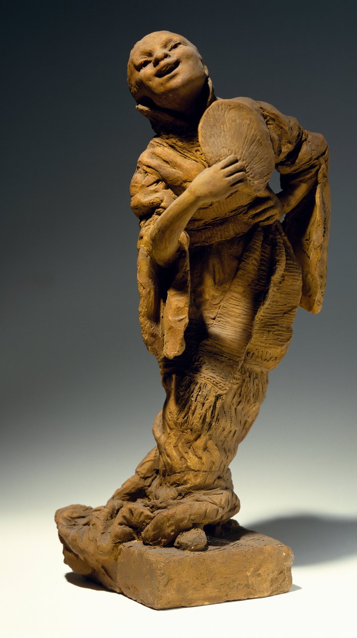 Sanger, av Vincenzo Gemito (1852-1929), terrakotta statuer, Italia av Vincenzo Gemito