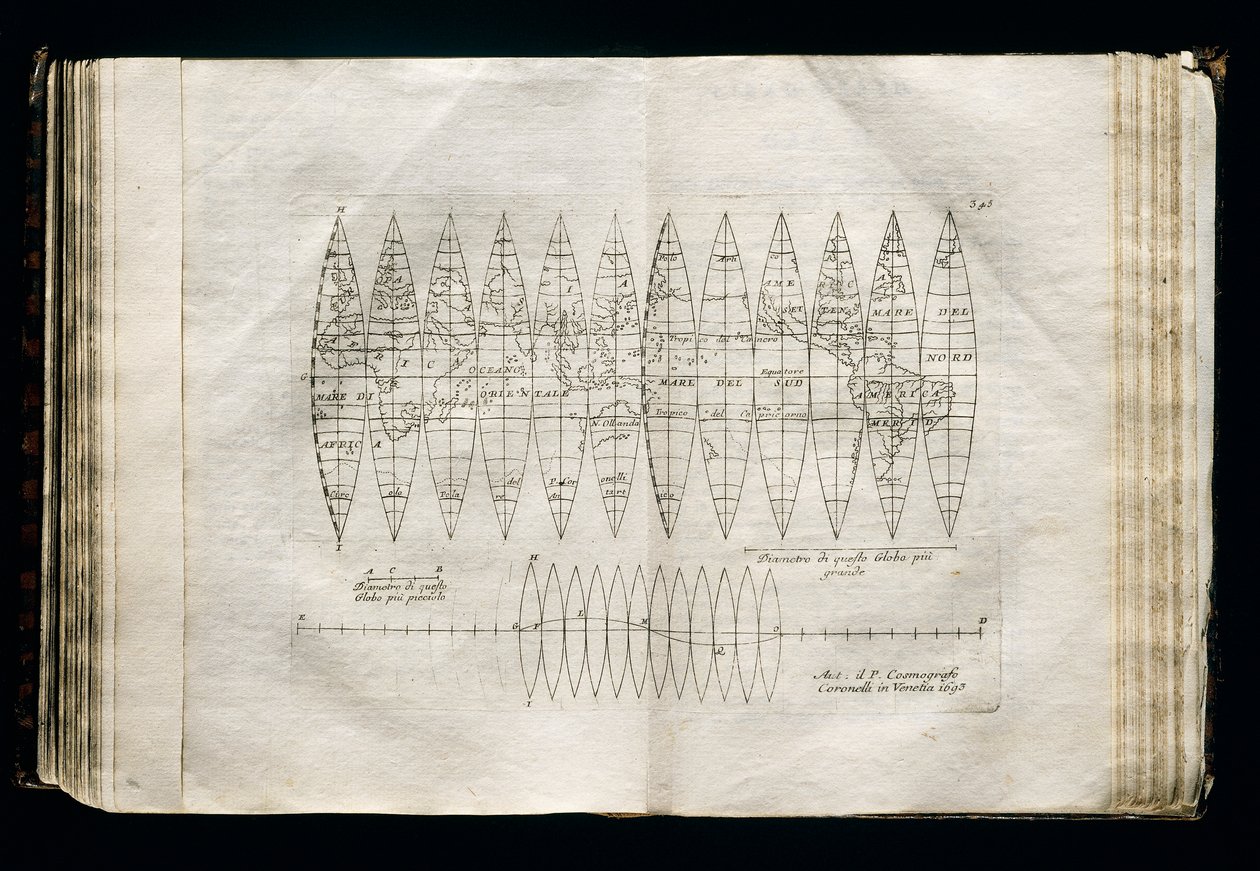 Himmelklode-gores av Vincenzo Maria Coronelli