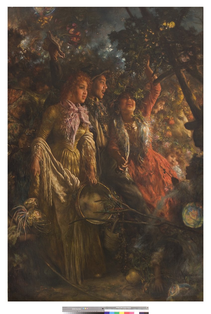 Festival på Piedigrotta, 1895 av Vincenzo Migliaro