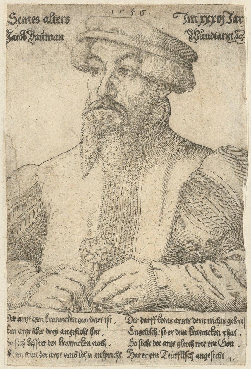 Portrett av Jakob Baumann av Virgil Solis