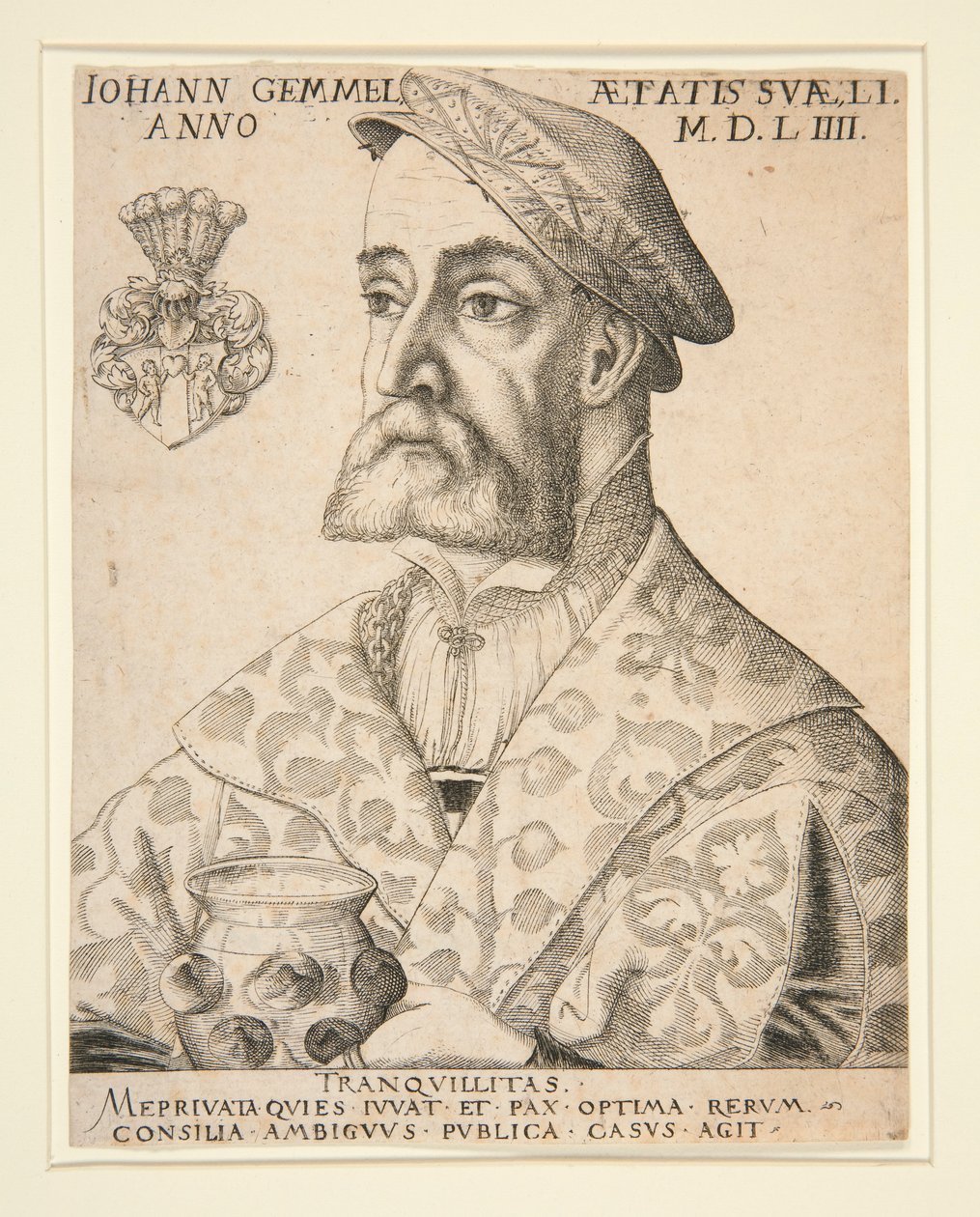 Portrett av Joannes Gemmel av Virgil Solis