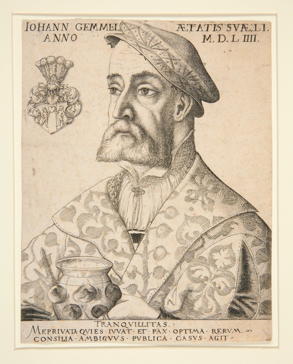 Portrett av Joannes Gemmel av Virgil Solis