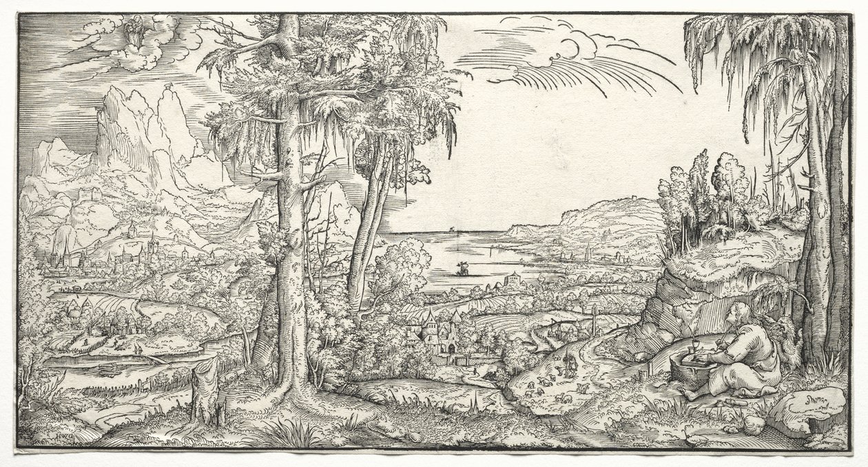 St. John på øya Patmos av Virgil Solis
