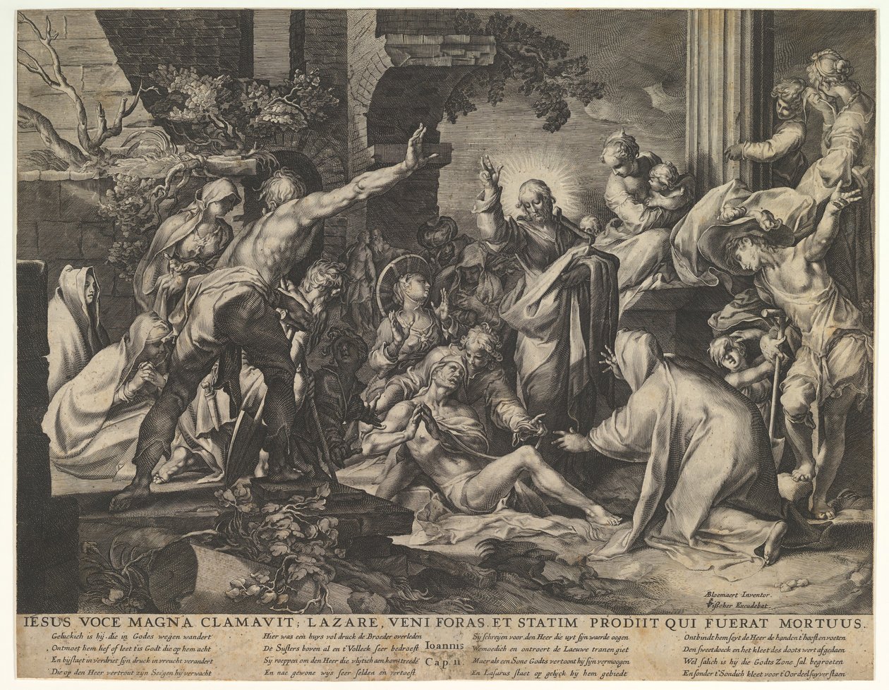 Raising of Lazarus Reverse Copy.n.d. av Vischer