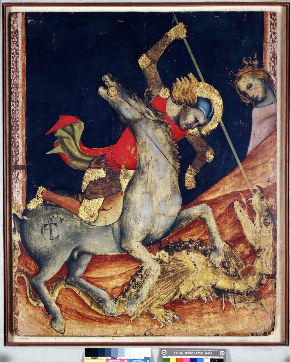 Saint George dreper dragen av Vitale da Bologna