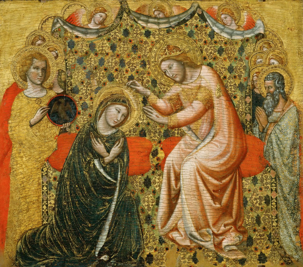 Jomfruens kroning, 1340-1344 av Vitale da Bologna