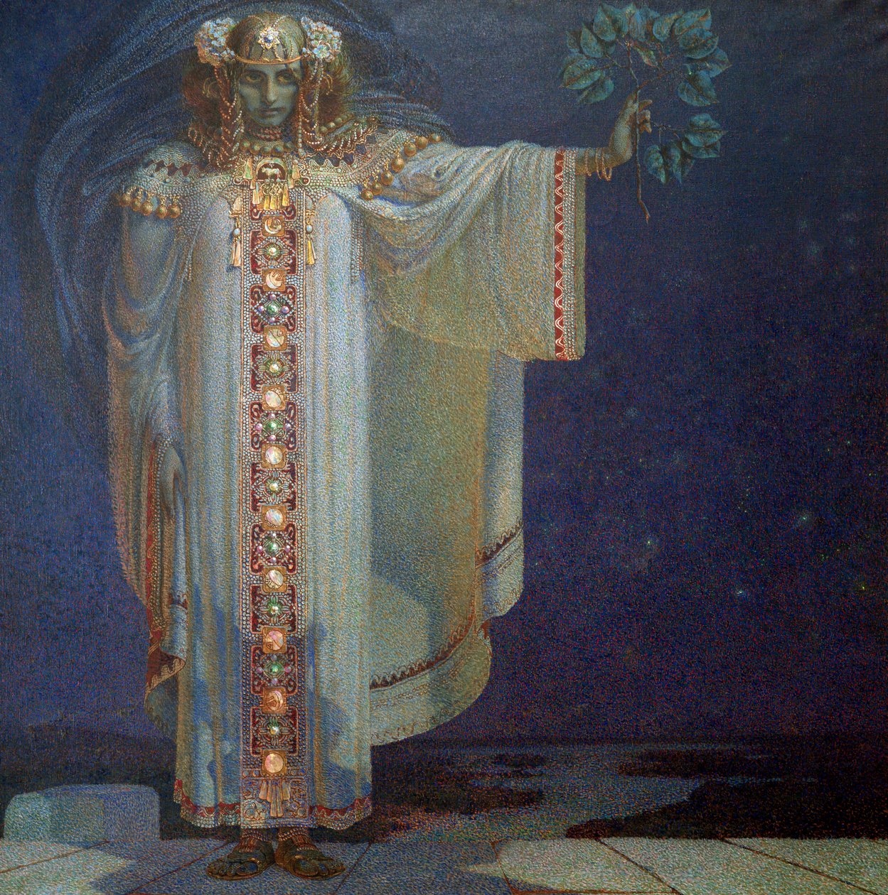 Profetinnen Libuse, 1893 av Vítězslav Karel Mašek