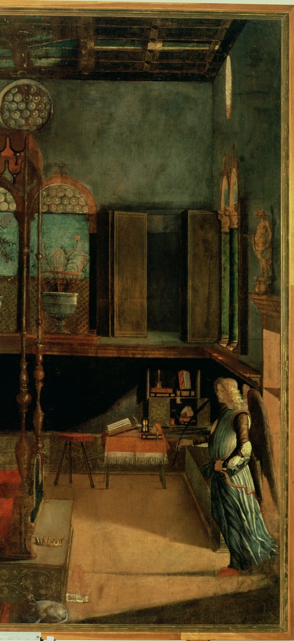 Dream of St.Ursula, 1495 tempera på lerretsdetalj av 686 av Vittore Carpaccio