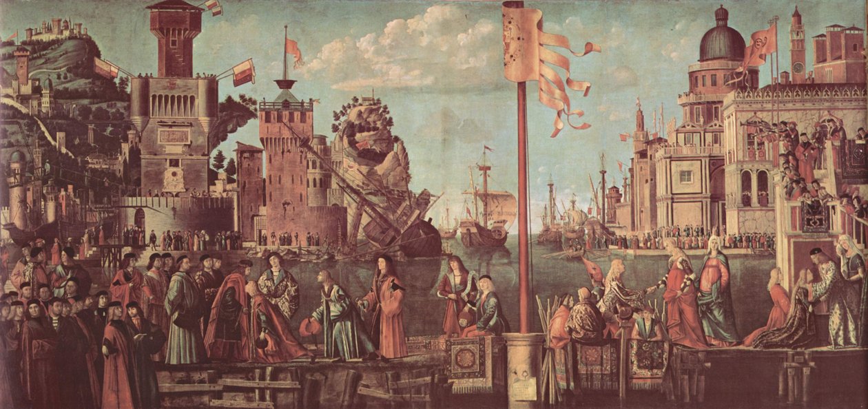 Malingsyklus for legenden om St. Ursula, scene av Vittore Carpaccio