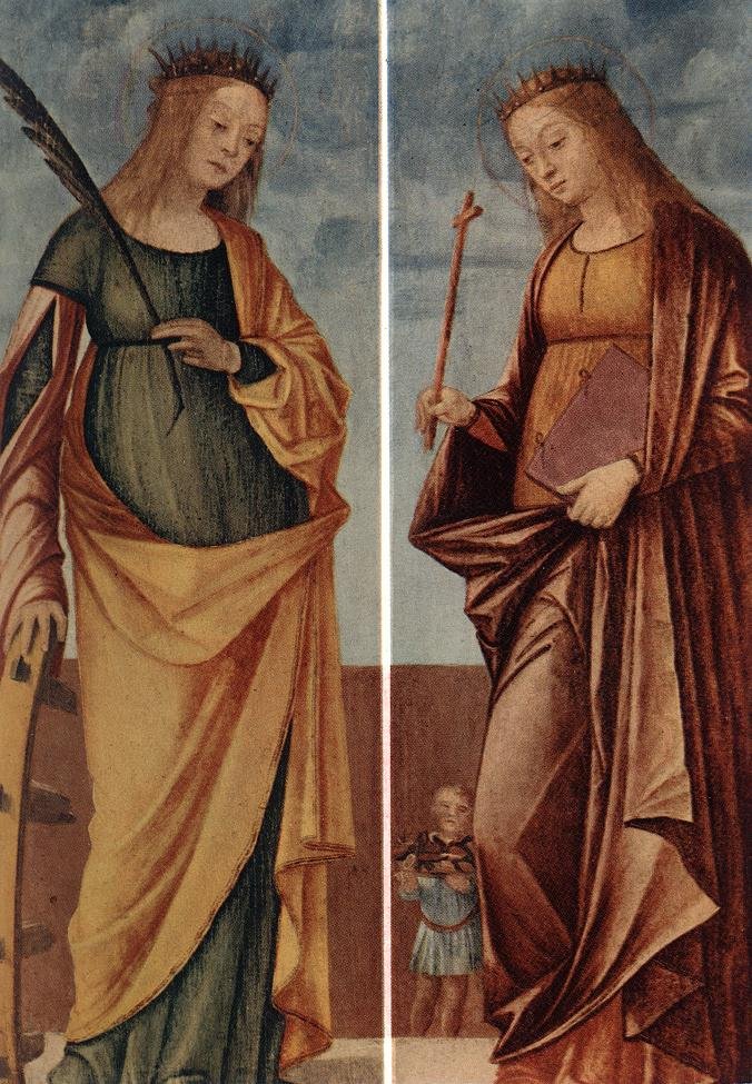 Katarina av Alexandria og St. Veneranda av Vittore Carpaccio