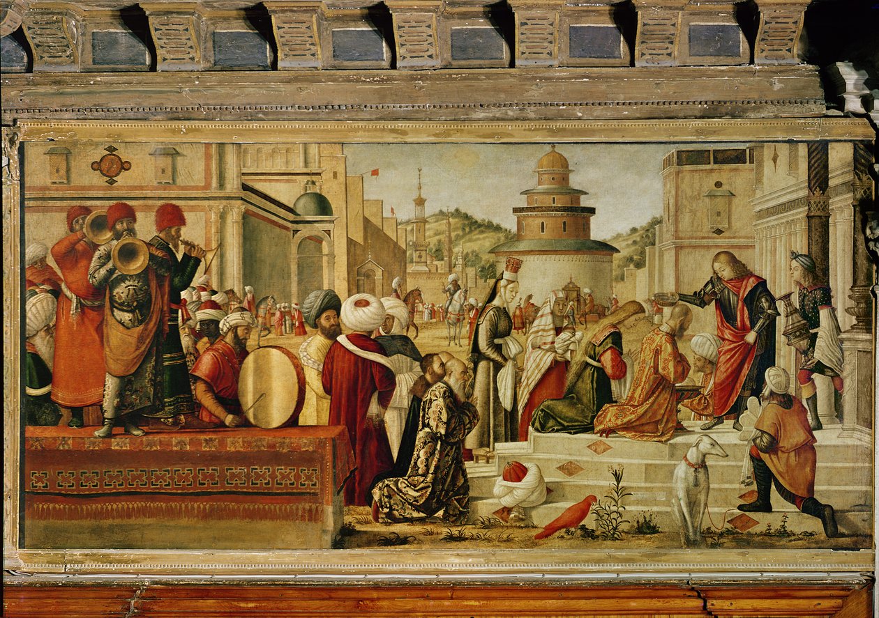St. George som døper hedningen, 1501-07 av Vittore Carpaccio
