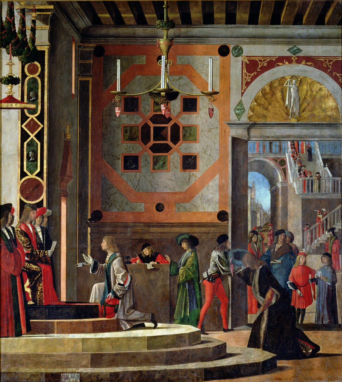 The Departure of the English Ambassadors, fra St. Ursula-syklusen, 1498 av Vittore Carpaccio