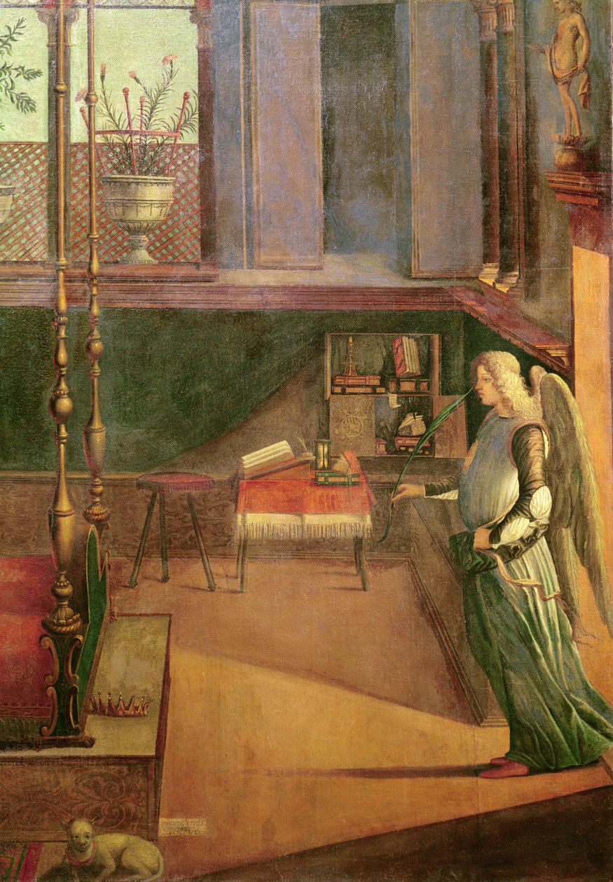 The Dream of Saint Ursula, 1495 (tempera på lerret) (detalj av 209267, 686) av Vittore Carpaccio