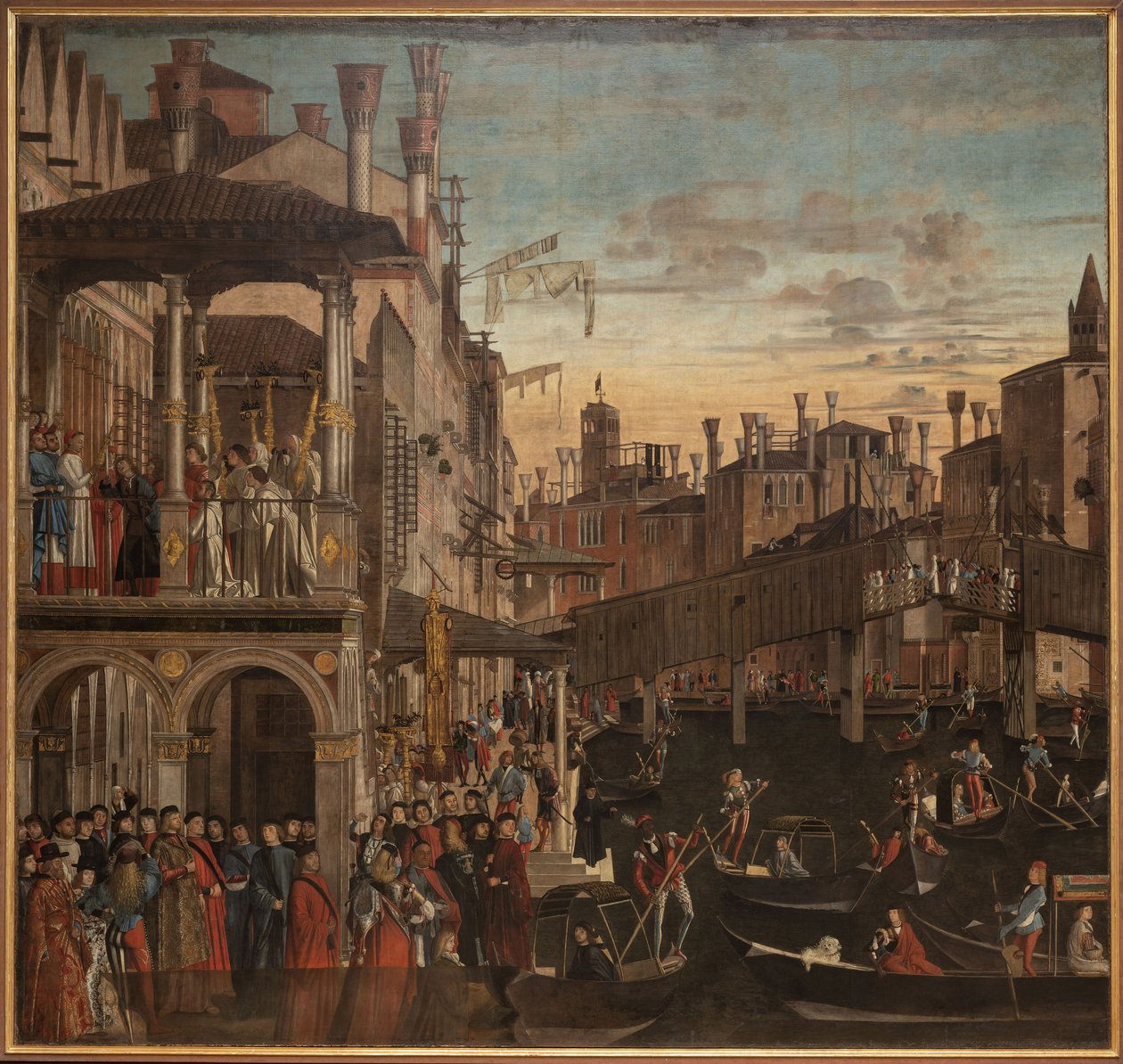 Mirakel av Det hellige kors ved Ponte di Rialto, ca. 1496. av Vittore Carpaccio