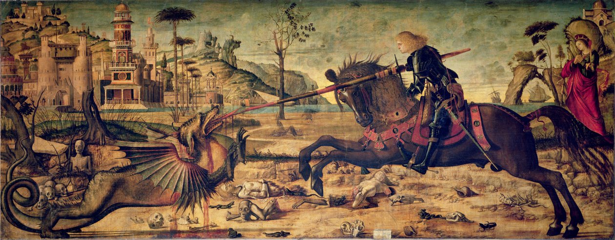 St. George dreper dragen, 1502-07 av Vittore Carpaccio
