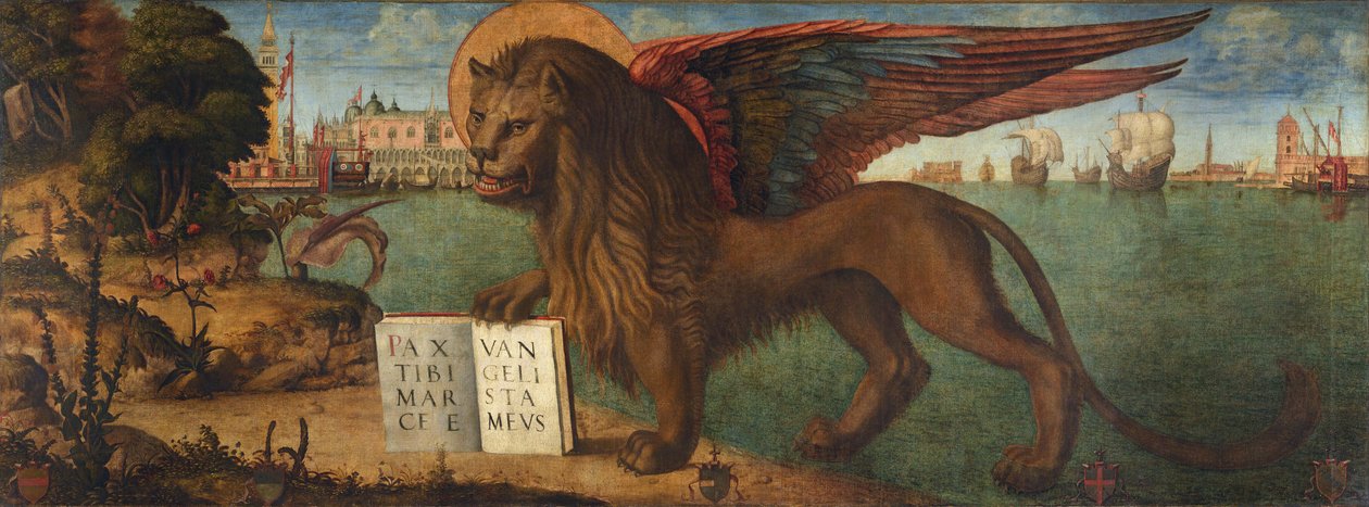 The Lion of Saint Mark, av Carpaccio, Vittore (1460-1526). Tempera på lerret av Vittore Carpaccio