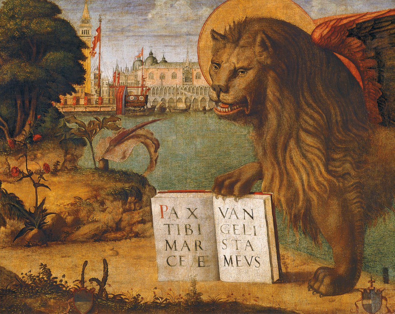 The Lion of St Mark, av Vittore Carpaccio (ca 1465-1525 eller 1526) av Vittore Carpaccio