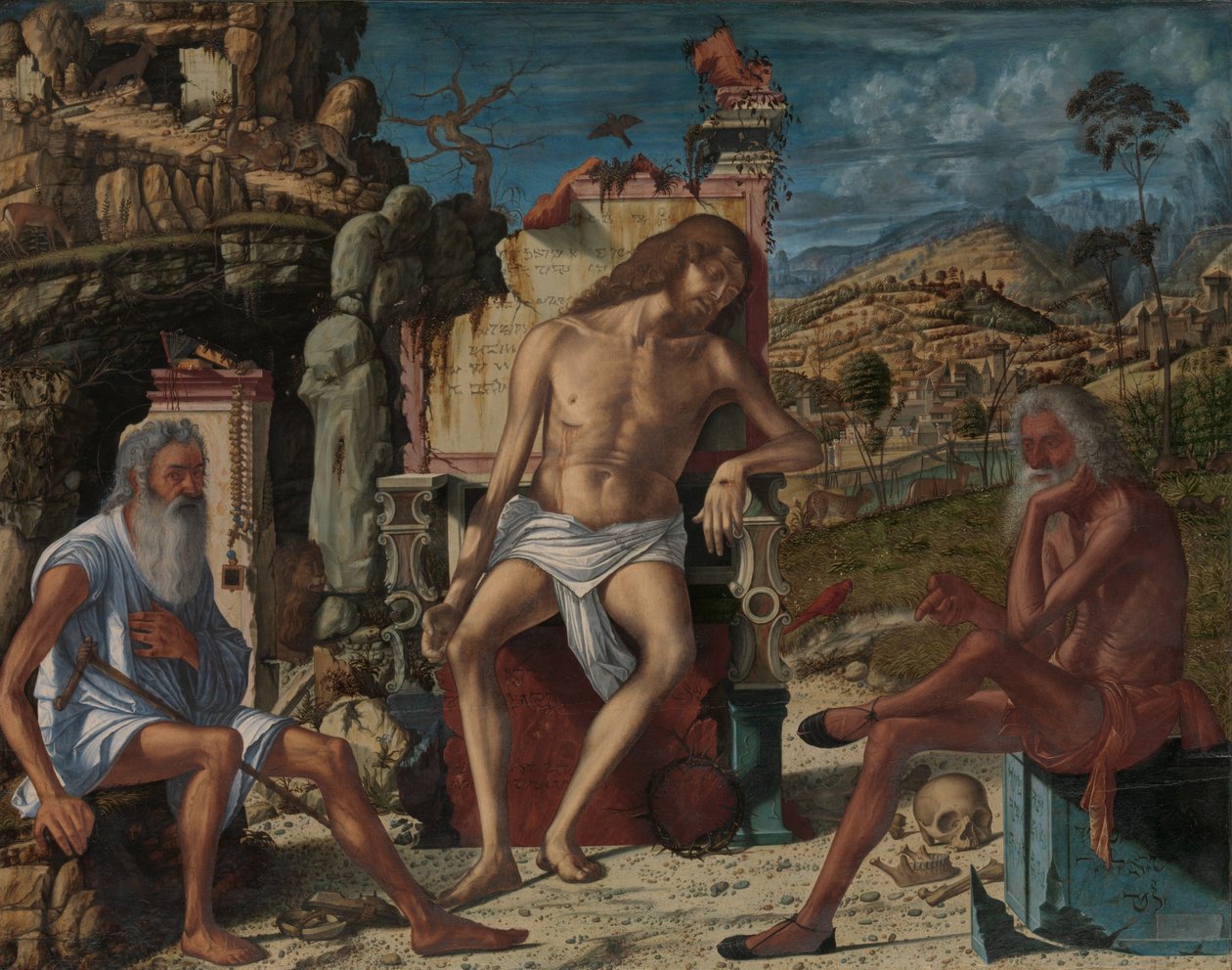 The Meditation on the Passion, ca. 1490 (olje og tempera på tre) av Vittore Carpaccio