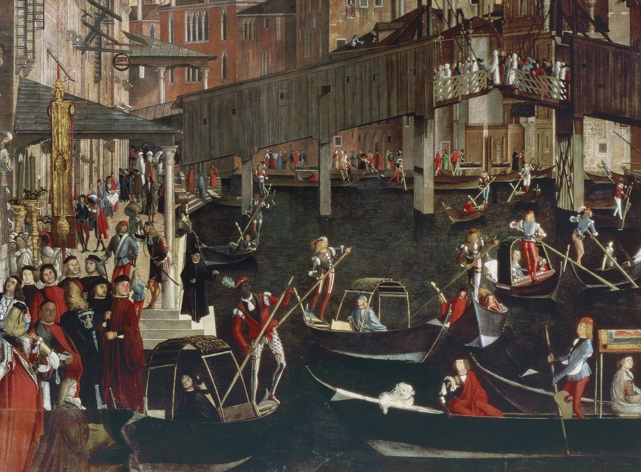 Mirakelet til relikvien fra det sanne kors ved Rialtobroen av Vittore Carpaccio