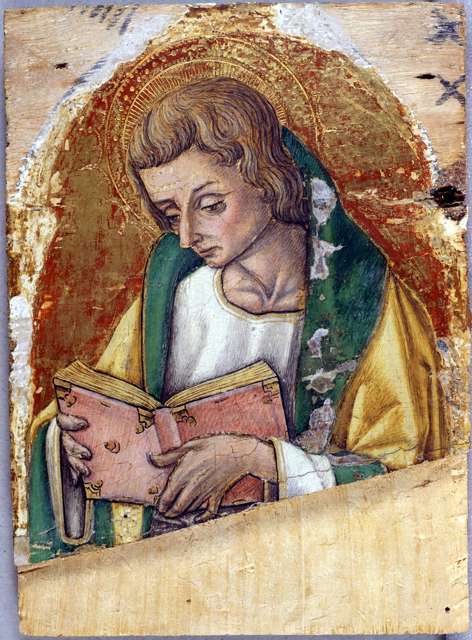 Johannes evangelisten, ca. 1500 (tempera på poppeltre) av Vittore Crivelli